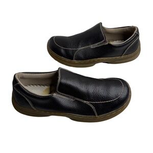 Dr Martens Forster Men's Brown Leather Slip On Loafer Shoes Size 9 M No insoles
